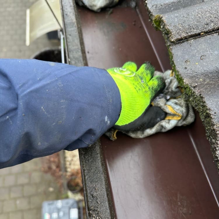 Dakgoot schoonmaken onderdeel van dakgoot onderhoud zuid holland